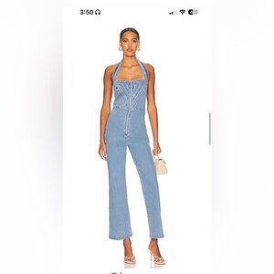Women's Blue Denim Jumpsuit